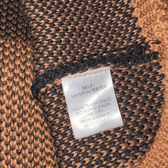 Mittoshop Checkered Brown and Black Women's Sweater Large - Picture 6 of 6